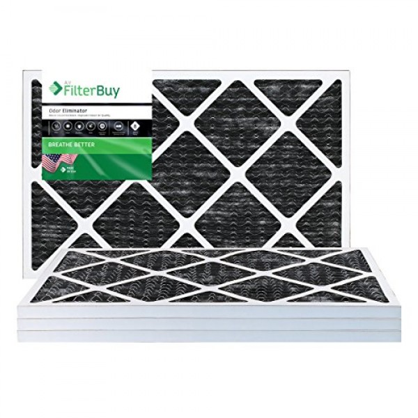 FilterBuy Allergen Odor Eliminator 18x30x1 MERV 8 Pleated AC Furna...