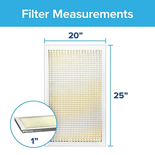 Filtrete 20x25x1 Air Filter, MPR 300, MERV 5, Clean Living Basic D...