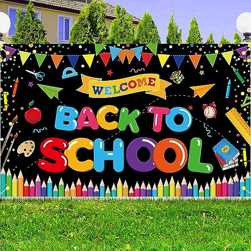 Back to School Decorations, Welcome Back to School Banner, Welcome...