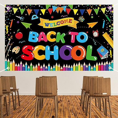 Back to School Decorations, Welcome Back to School Banner, Welcome...