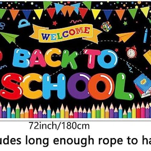 Back to School Decorations, Welcome Back to School Banner, Welcome...