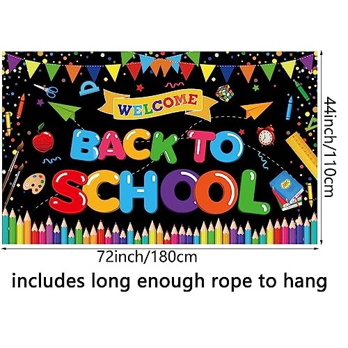 Back to School Decorations, Welcome Back to School Banner, Welcome...