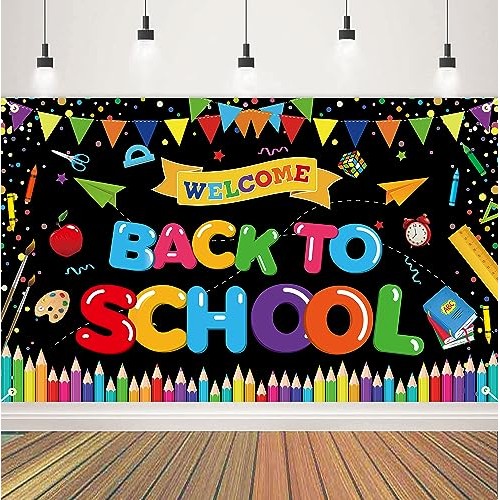 Back to School Decorations, Welcome Back to School Banner, Welcome...