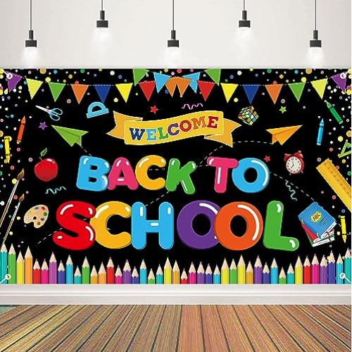 Back to School Decorations, Welcome Back to School Banner, Welcome...