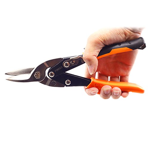 Finder 10 Straight Cut Aviation Snips, Scissors for Cutting Hard...