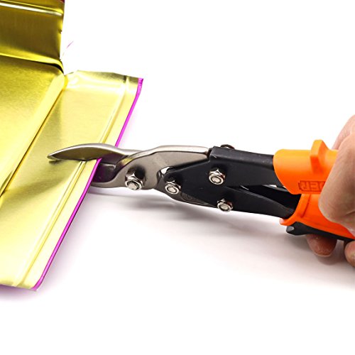 Finder 10 Straight Cut Aviation Snips, Scissors for Cutting Hard...