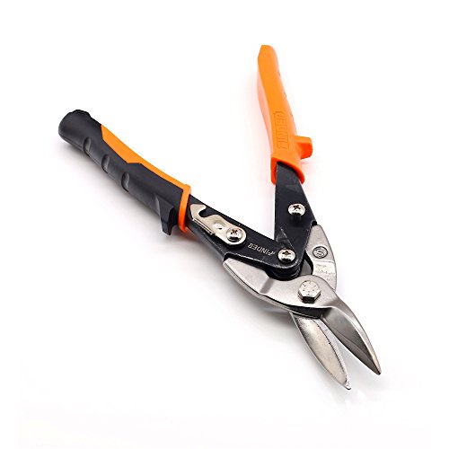 Finder 10 Straight Cut Aviation Snips, Scissors for Cutting Hard...