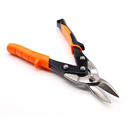Finder 10 Straight Cut Aviation Snips, Scissors for Cutting Hard...
