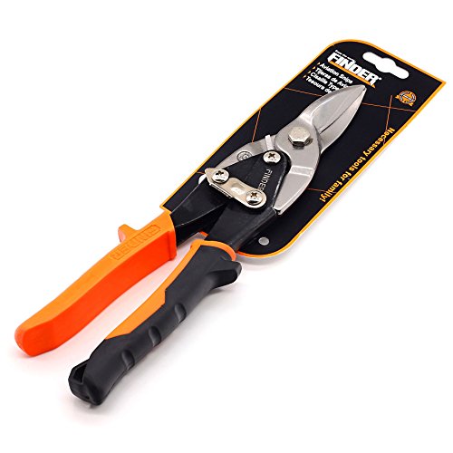Finder 10 Straight Cut Aviation Snips, Scissors for Cutting Hard...
