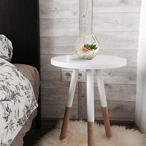 Finderomend Gold Glass Geometric Terrarium, Pentagon Regular Brass...