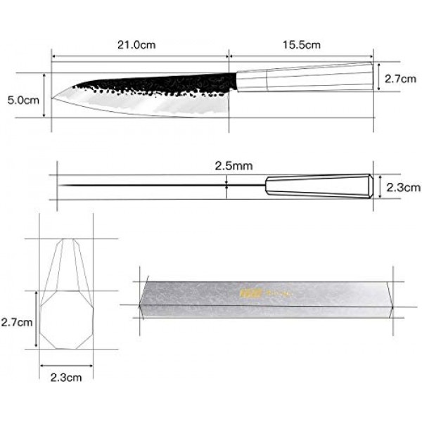 8 Inch Chef Knife by Findking-Dynasty series-3 layer 9CR18MOV clad...
