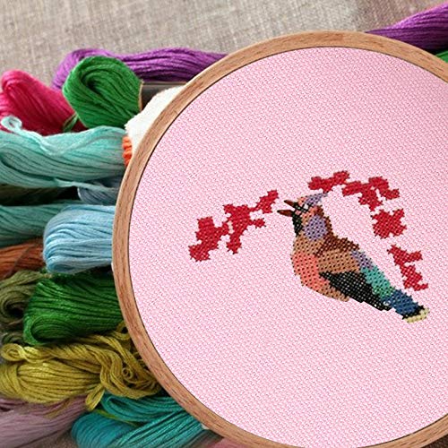 Set of 28, Needlework Fabric and Rainbow Color Embroidery Floss, f...