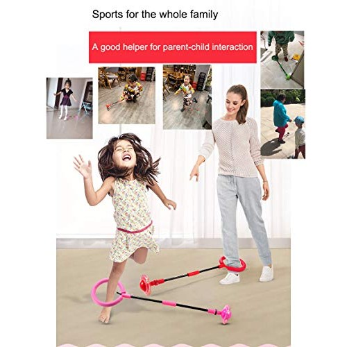 Fine Deal Flashing Jumping Ring Children Colorful Ankle Skip Jump ...