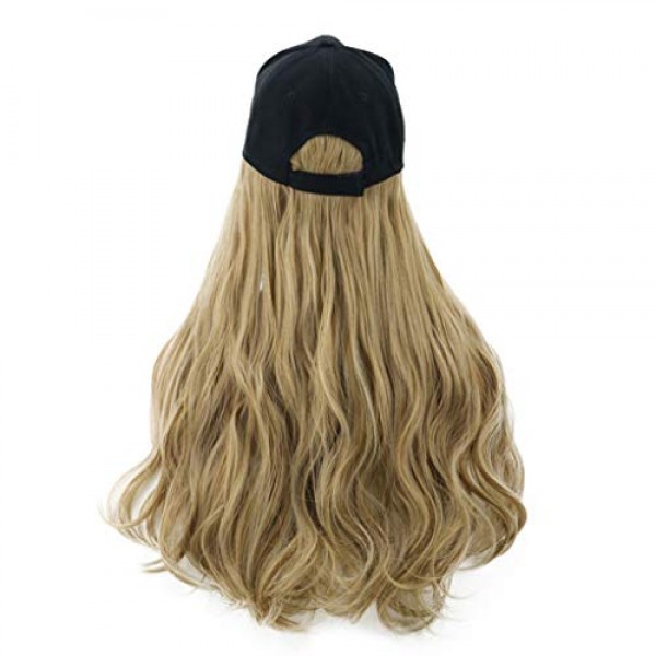 Fine Baseball Cap with Hair Synthetic Hats with Hair Attached for ...