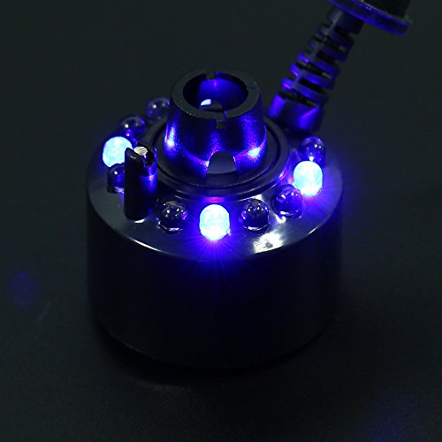 12LED Mist Maker Fogger Atomizer Air Humidifier Water Fountain Pon...