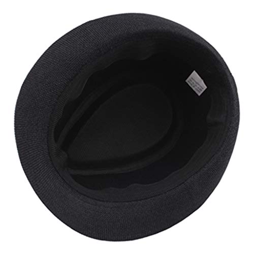 Jazz Hat Mens Breathable Linen Top Hat Outdoor Sun Hat Curly Brim...