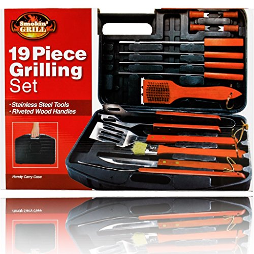 Fine Life 19-Piece BBQ Set in Carry Case