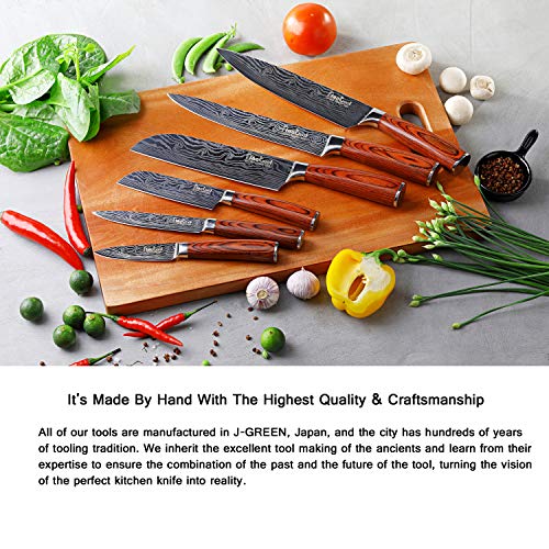 Kitchen Knife Sets, FineTool Professional Chef Knives Set Japanese...