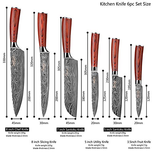 Kitchen Knife Sets, FineTool Professional Chef Knives Set Japanese...