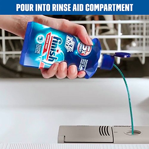 Finish Jet-Dry Rinse Aid, 23oz, Dishwasher Rinse Agent and Drying ...