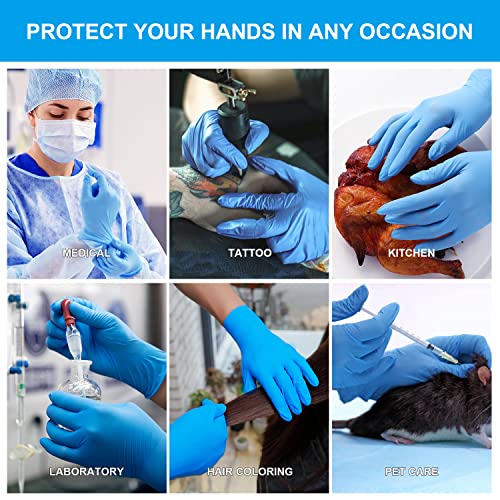 FINITEX Nitrile Disposable Latex Free Exam Gloves - 5mil 12 inch 3...
