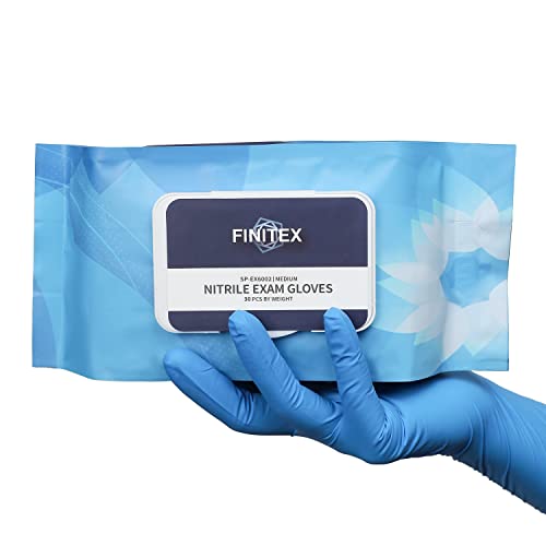 FINITEX Nitrile Disposable Latex Free Exam Gloves - 5mil 12 inch 3...