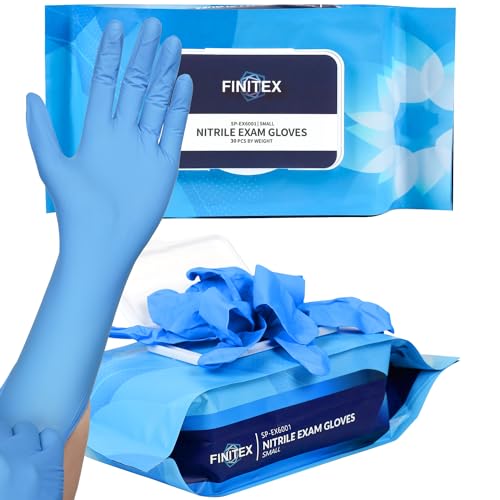 FINITEX Nitrile Disposable Latex Free Exam Gloves - 5mil 12 inch 3...