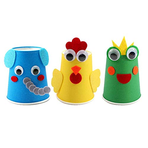 200pcs 25mm/1 inch Wiggle Googly Eyes with Self-Adhesive Round Bla...