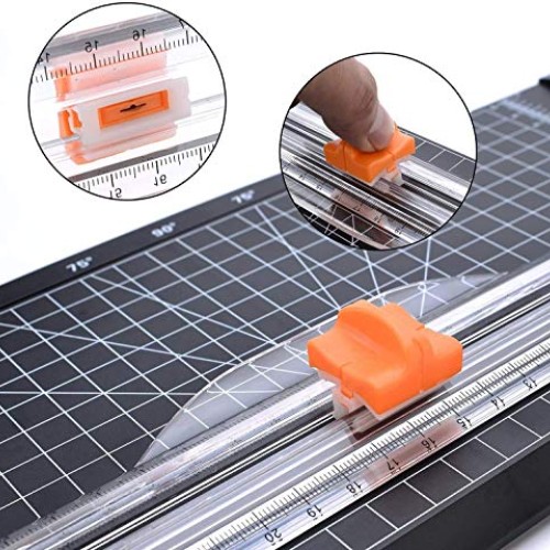 Firbon A4 Paper Cutter Bundle with 5Pcs Replacement Blades, 12 Inc...