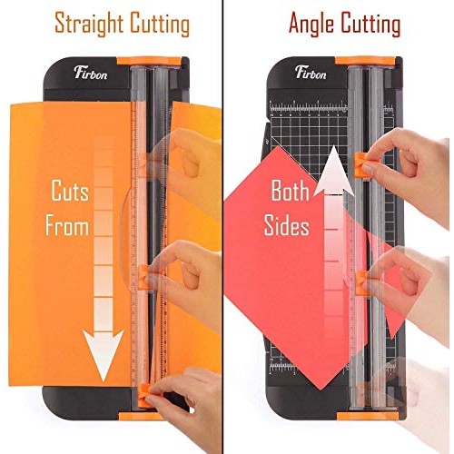 Firbon A4 Paper Cutter Bundle with 5Pcs Replacement Blades, 12 Inc...