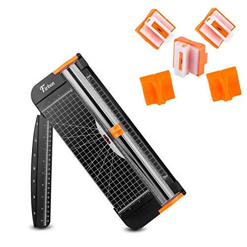 Firbon A4 Paper Cutter Bundle with 5Pcs Replacement Blades, 12 Inc...
