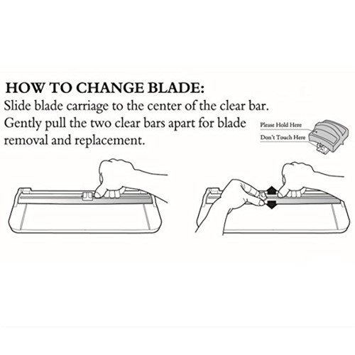 Firbon Paper Cutter Replacement Blade with Automatic Security Safe...