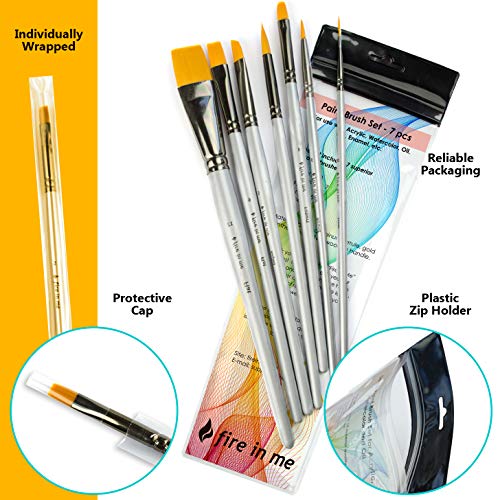 Art Paint Brushes for Acrylic Painting Watercolor Oil Gouache - Bo...