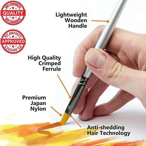 Art Paint Brushes for Acrylic Painting Watercolor Oil Gouache - Bo...