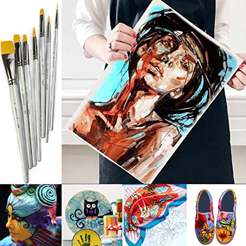 Art Paint Brushes for Acrylic Painting Watercolor Oil Gouache - Bo...