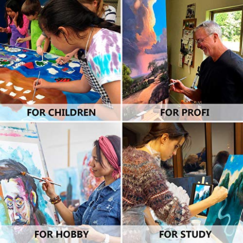Art Paint Brushes for Acrylic Painting Watercolor Oil Gouache - Bo...