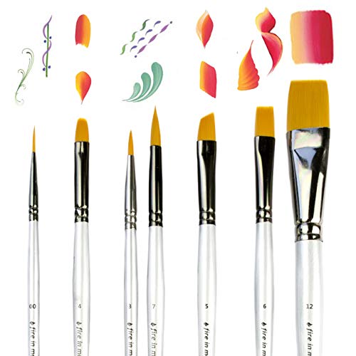 Art Paint Brushes for Acrylic Painting Watercolor Oil Gouache - Bo...