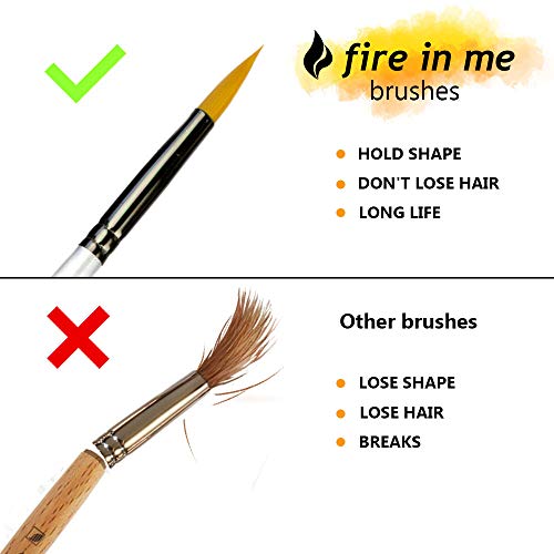 Miniature Paint Brush Set 6pcs + 1 Free - Best Find Detail Paint B...