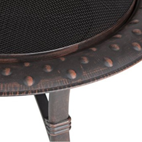 Fire Sense 60857 Roman Fire Pit, Brushed Bronze