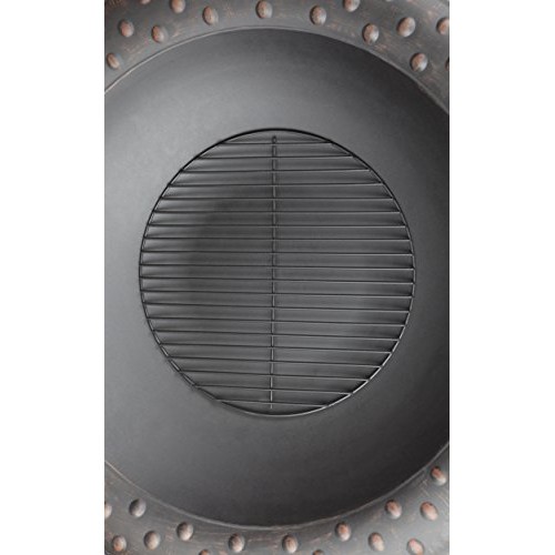 Fire Sense 60857 Roman Fire Pit, Brushed Bronze