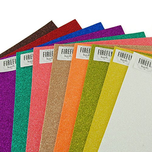 Glitter EVA Foam Sheet, 9-1/2-Inch x 12-Inch, 10-Pack Silver