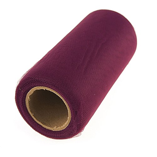 Premium American Tulle Spool Roll, Made in The USA, 6-inch, 25-Yar...
