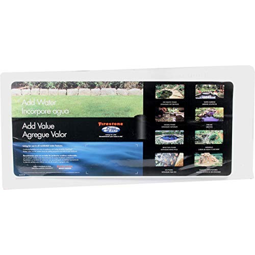 Firestone W56PL451015 EPDM Rubber Pond Liner, 10-Foot Length x 15-...