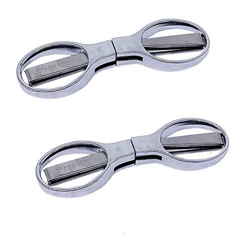2Pcs Folding Scissors, Portable Mini Scissors, Stainless Steel Tel...