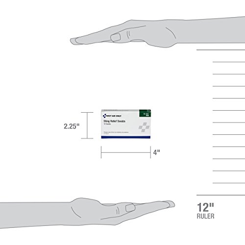 First Aid Only 19-001 Sting Relief Swab Box of 10