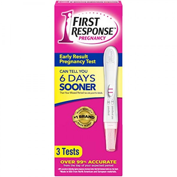 First Response Early Result Pregnancy Test, 3 Pack Packaging & Te...