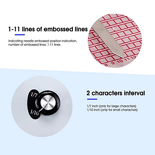 Embossing Machine 72 Characters Manual Card Embosser for Card Maki...