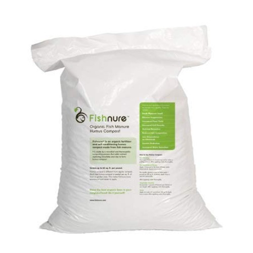 Fishnure 8 Pound Fish Manure Organic Living Humus Compost Soil Con...