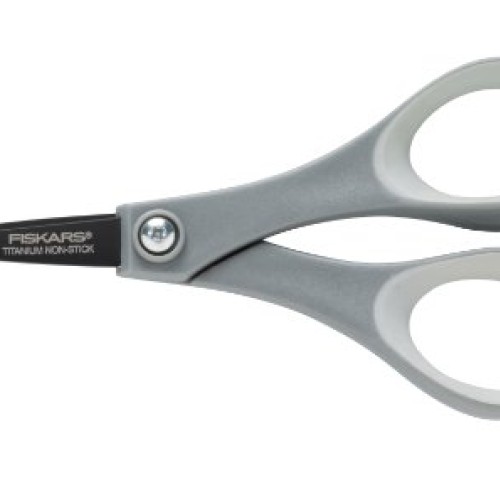 Fiskars 154110-1001 Non-stick Titanium Softgrip Detail Scissors, 5...