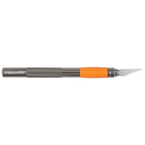 Fiskars 167110-1001 Heavy Duty Die Cast Craft Knife, 8 Inch,Orange